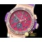 위블로 Big Bang Pop Art 38mm RG/LE Fuschia/Purp Bez OS20 Qtz -HUB0345F