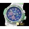 위블로 Big Bang Pop Art 38mm SS/LE Blue/Green Bez OS20 Qtz -HUB0347A