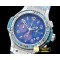 위블로 Big Bang Pop Art 38mm SS/LE Blue/Blue Bez OS20 Qtz -HUB0347B