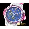 위블로 Big Bang Pop Art 38mm SS/LE Blue/Purple Bez OS20 Qtz -HUB0347C