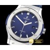 위블로 Classic Fusion Bang 42mm SS/TI/LE/RU Blue A2892 Mod -HUB0357D