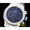 위블로 Fusion Bang 45mm Chrono SS/RU Blk/Blue A7750 Secs @ 3 -HUB0359D