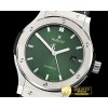 위블로 Classic Fusion Bang 42mm SS/LE/RU Green JJF A2892 Mod -HUB0388