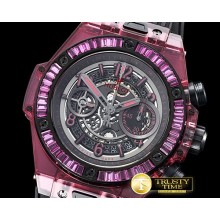 위블로 Big Bang Unico Sapphire 45mm Gem PL/RU SF Red A7750 -HUB0396C