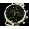 IWC Portofino Chronograph V2 SS/ME Black A7750 28800bph -IWC0152B
