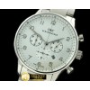 IWC Portuguese Chrono SS/SS White/Silver Jap OS20 -IWC0171B