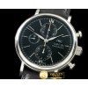 IWC Portofino Chronograph V2 SS/LE Black A7750 28800bph -IWC0282B