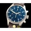 IWC 3777 LPP Pilot Chrono SS/LE Blue 7750 -IWC0287