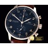 IWC Portuguese Chrono RG/LE Black A7750 New Improved -IWC0327