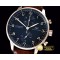 IWC Portuguese Chrono RG/LE Black A7750 New Improved -IWC0327