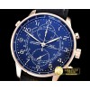 IWC Portuguese Chronograph Rattrapante RG/LE Blue A7750 -IWC0333B