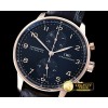 IWC Portuguese Chrono RG/LE Black RG Num ZF V2 A79350 Mod -IWC0355