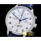 IWC Portuguese Chrono Diam SS/LE Wht/Blue ZF A79350 Mod -IWC0370A
