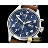 아이더블유씨 Pilot Chrono Le Petit 377721 SS/LE Blue ZF A7750 -IWC0409
