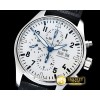 아이더블유씨 Pilot Chrono 150 Years 377725 SS/LE White ZF A7750 -IWC0420