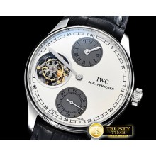 IWC Portugese Regulator Tourb IW544602 SS/LE Wht ZF Tourb -IWC0421B