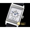 예거 르쿨트르 JL Reverso Automatic SS/LE White/Stk/Num Asia 2824 Mod -JL0109C