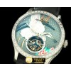 예거 르쿨트르 Porcelain Crane Tourbillon SS/LE Green Flying Tourbillo -JL051B