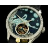 예거 르쿨트르 Porcelain Crane Tourbillon SS/LE Grey Flying Tourbillon -JL055B