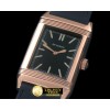예거 르쿨트르 Reverso Classique RG/LE Black Stk Jap Qtz -JL078E