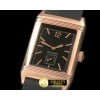 예거 르쿨트르 Reverso Classique RG/LE Black Num/Stk Jap Qtz -JL078F