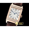 예거 르쿨트르 JL Reverso Mens Diams RG/LE White/Num MY8215 Mod -JL124C