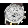 론진 Master Chrono/Calendar SS/LE White Asia 7751 -LON011A