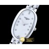 론진 Elegance Ladies SS/SS Wht MOP TWF Swiss Qtz -LON013C