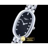 론진 Elegance Ladies SS/SS Black TWF Swiss Qtz -LON013D