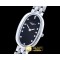 론진 Elegance Ladies SS/SS Black TWF Swiss Qtz -LON013D