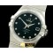 오메가 Double Eagle Midsize SS/SS Black Diam Asian 2813 -OMG0215A