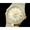오메가 Double Eagle Midsize Auto SS/YG/Diam White Dia A2813 -OMG0217B