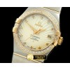 오메가 Double Eagle Midsize Auto SS/YG/Diam White Dia A2813 -OMG0217D