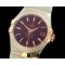 오메가 Double Eagle Midsize Auto SS/RG/Diam Brown Stk -OMG0218E