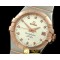 오메가 Double Eagle Midsize Auto SS/RG White Diam Asian -OMG0219A