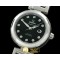 오메가 Deville Ladymatic Mid SS/SS Black A2836 -OMG0220B