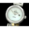 오메가 Deville Ladymatic Mid SS/SS White A2836 -OMG0220C