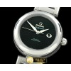 오메가 Deville Ladymatic Mid SS/SS Black A2836 -OMG0220D