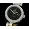 오메가 Deville Ladymatic Mid SS/SS Black A2836 -OMG0222A