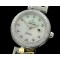 오메가 Deville Ladymatic Mid SS/SS White 2813 21J -OMG0224A