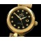 오메가 Deville Ladymatic Mid YG/YG Black A2836 -OMG0228D