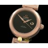오메가 Deville Ladymatic Mid RG/RG Black 2813 21J -OMG0230D
