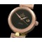 오메가 Deville Ladymatic Mid RG/RG Black 2813 21J -OMG0230D
