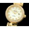 오메가 Deville Ladymatic Mid YG/YG White A2836 -OMG0233A