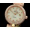 오메가 Deville Ladymatic Mid RG/RG White 2813 21J -OMG0235A