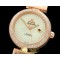 오메가 Deville Ladymatic Mid RG/RG White 2813 21J -OMG0235D