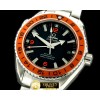 오메가 POcean GMT Ceramic Blk/Org SS/SS Swiss Eta 2836 -OMG0288