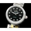 오메가 Deville Ladymatic SS/SS Black J9105 -OMG0349