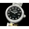 오메가 Deville Ladymatic SS/SS Black J9105 -OMG0349