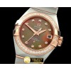 오메가 Double Eagle Ladies Auto SS/RG Brown Diamonds JMiyot -OMG0352A